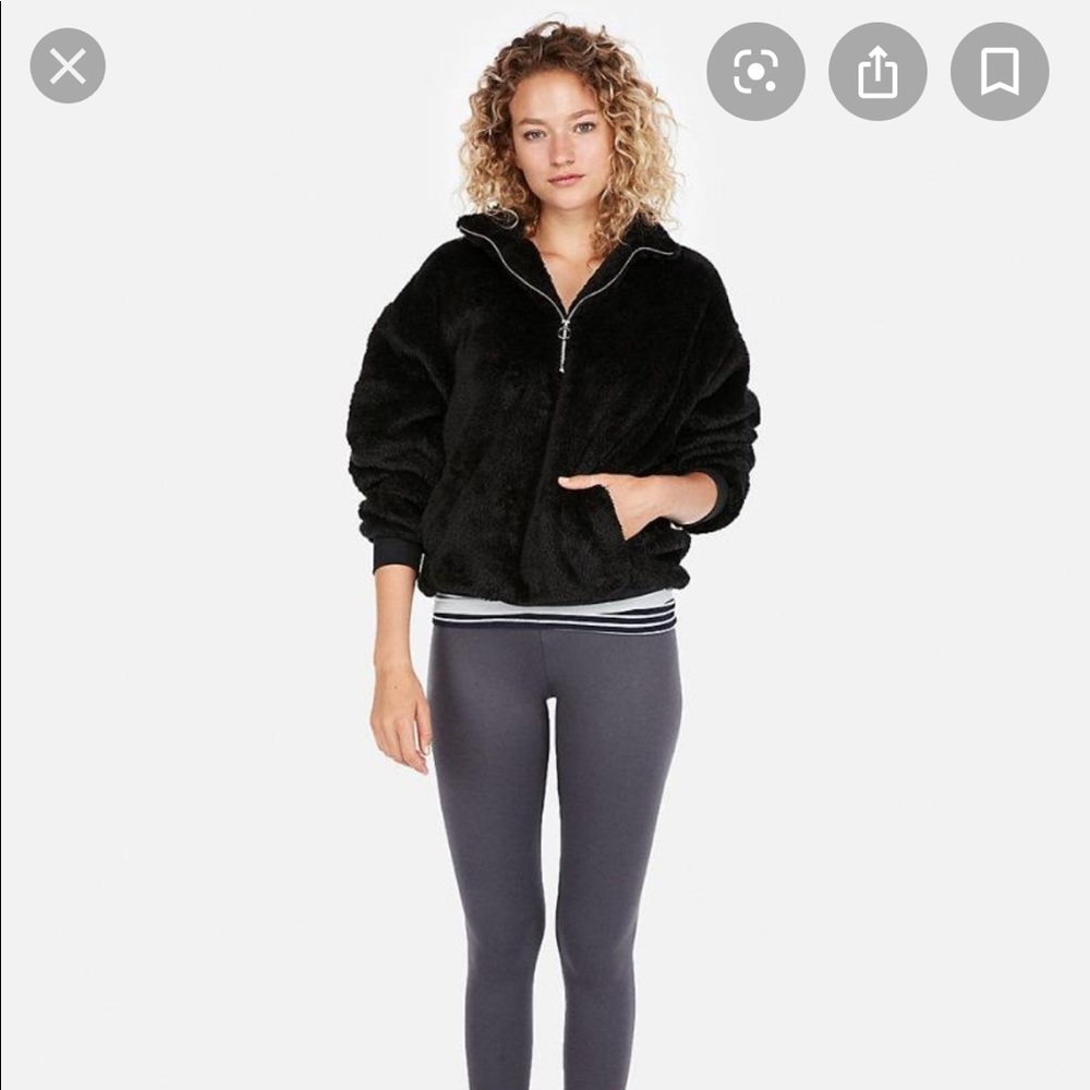 Like New Sherpa Quarter Zip